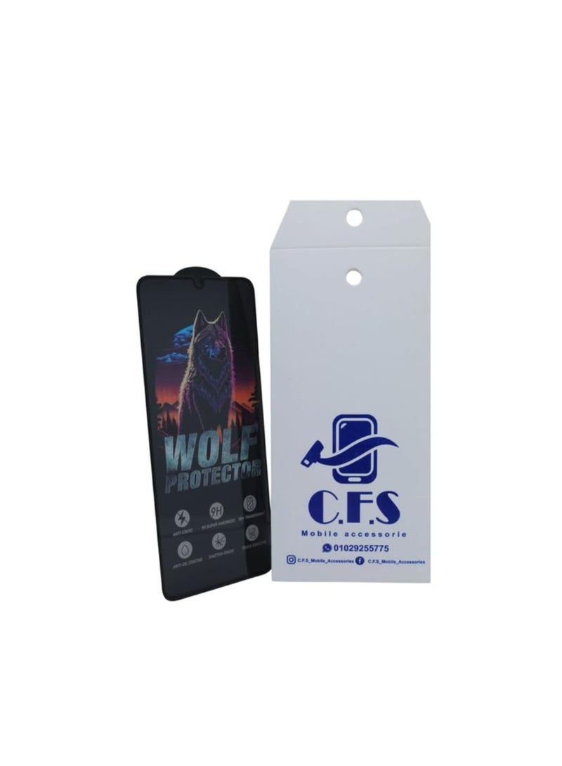 CFS C.F.S Wolf Protector Design Tempered Glass Screen Protector for Xiaomi Poco C75 - Clear & Black - Image 4