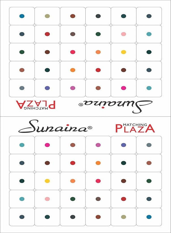 Sunaina Matching Plaza Multicolor Round Bindis for Women & Girls (Size-1 (4MM)) - Image 1