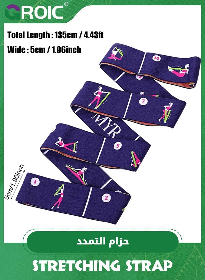GROIC Yoga Stretching Strap,Leg Stretcher Strap, Stretching Equipment,Flexibility Trainer Backbend Assist Stretch Out Strap,Yoga Ballet Leg Stretching Exercise,Pilates Stretch Band  - Image 2