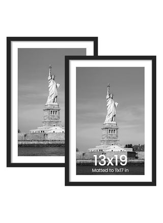 ENJOYBASICS 13x19 Picture Frame Display Poster 11x17 with Mat or 13 x 19 Without Wall Gallery Photo Frames Black 2 Pack - pzsku/ZA7C6D4DC9FE94B3C4738Z/45/1749491272/699dc5e3-188c-4501-88d0-19a3d7898393