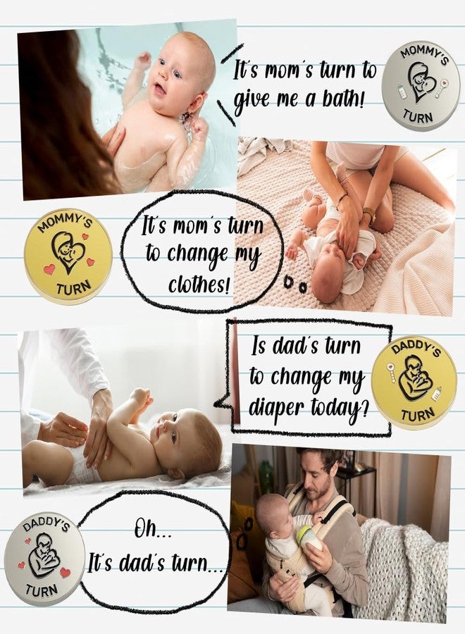 Vichona Lovely New Parent Decision Coin as New Parents Gifts for Couples, Double-Sided Coin Funny Gifts for New Mom Dad - Image 4