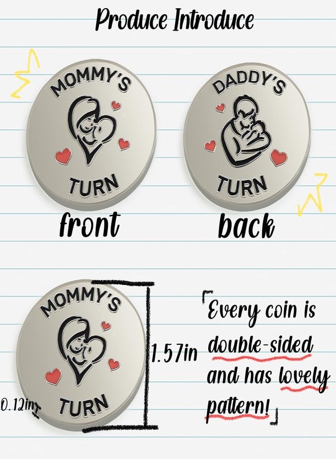Vichona Lovely New Parent Decision Coin as New Parents Gifts for Couples, Double-Sided Coin Funny Gifts for New Mom Dad - Image 2