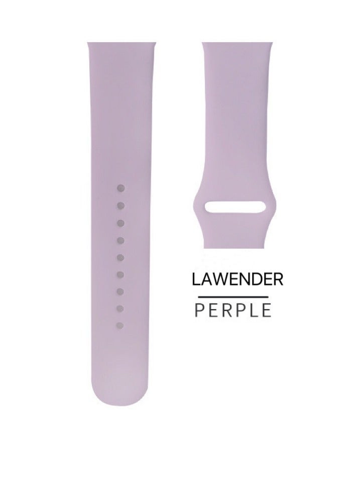Apple Watch Band 38mm/40mm/41mm Silicone Sport Watch Strap Pink(Lavender Purple) - Image 1