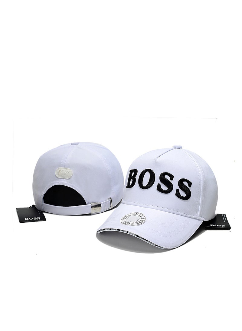 BOSS White Baseball Cap