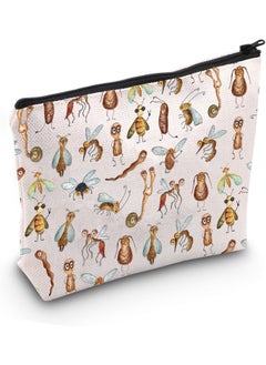 JXGZSO JXGZSO Bug Cosmetic Bag Entomology Pouch Bag Entomologist Gift Naturalist Gift Biologist Gift Nature lover Gift Insect Lover Gift (Bug Bag) 
