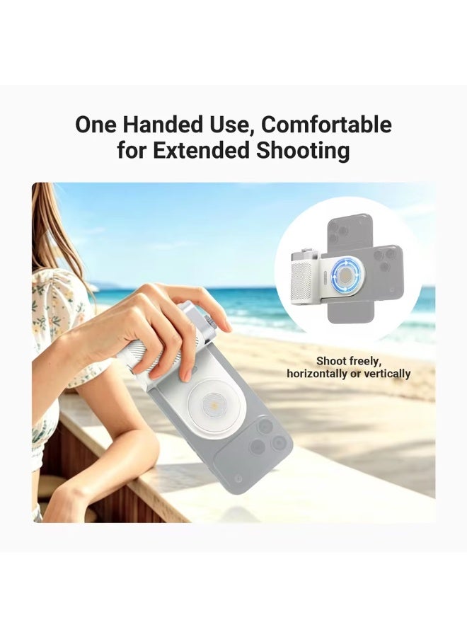 NEEWER BASICS Magnetic Wireless Remote Control Phone Camera Grip with 2 in 1 Light For iPhone MagSafe Samsung - Image 4