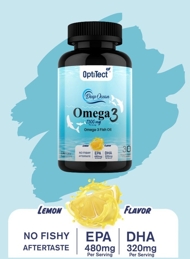 OptiTect Omega 3 1300 mg 30 Vegan Liquid Capsules - Image 5