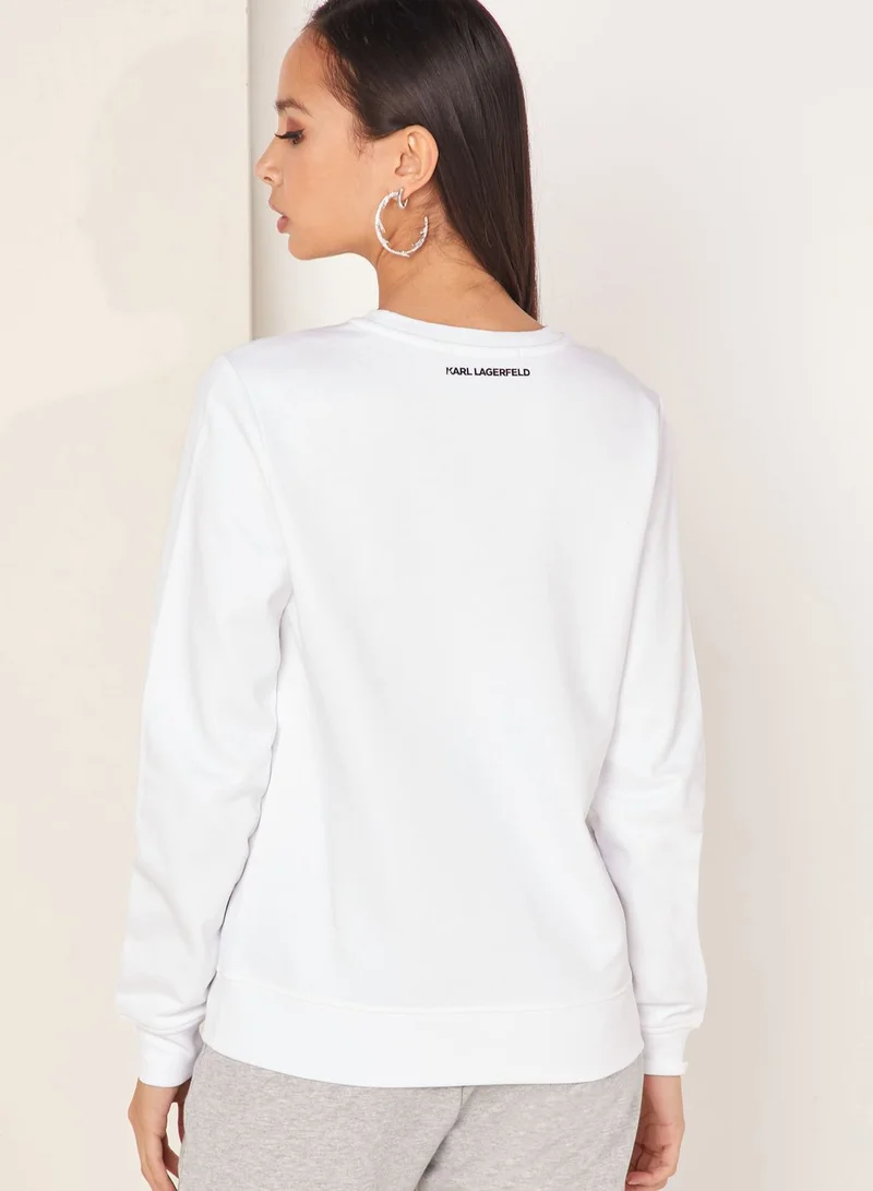 Karl Lagerfeld Ikonik Choupette Graphic Sweatshirt for Women