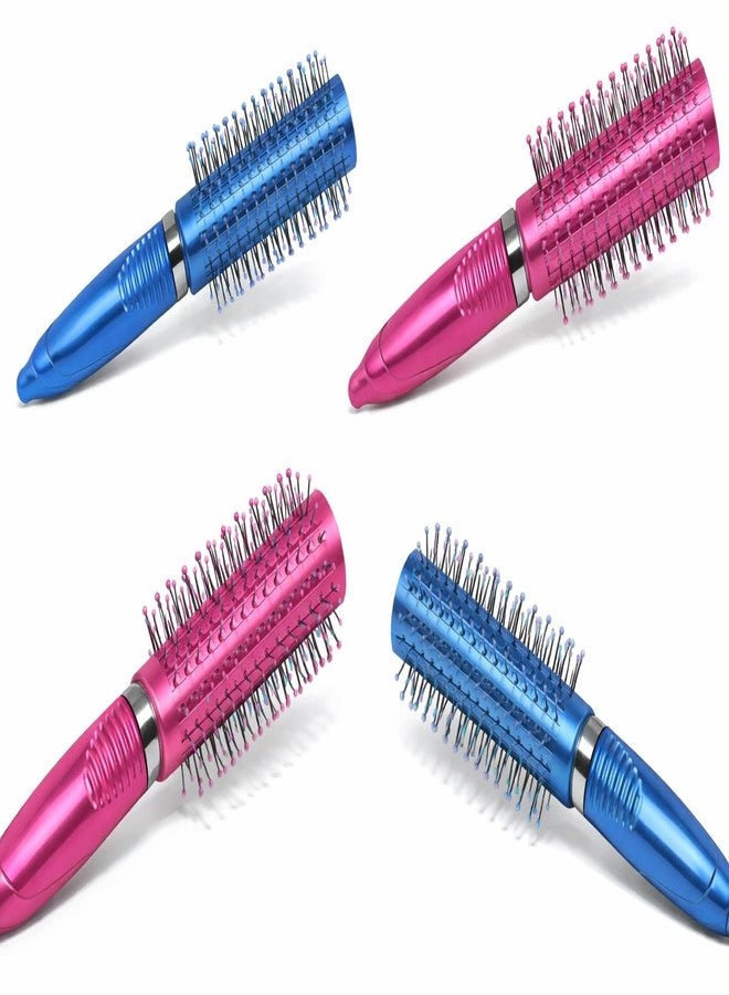 SaKLaK Round Rolling Curling Roller Comb Hair Brush With Soft Bristles For Men And Women - Image 5