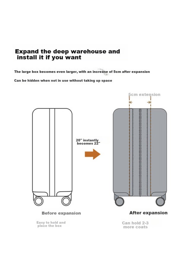 Pepsi 20-inch Carry-on Luggage, Expandable Travel Suitcase With Password Lock, Multifunctional Trolley Case For Men And Women - Image 4