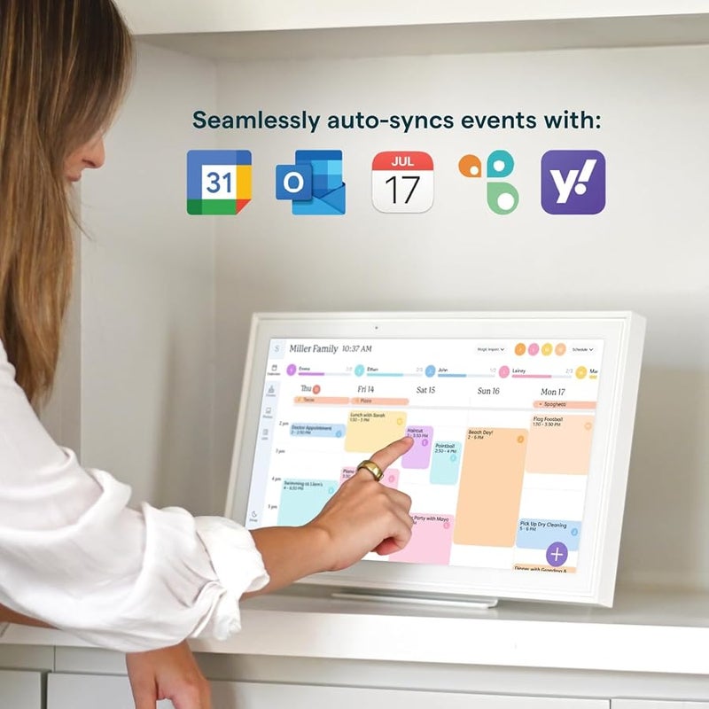 Skylight Calendar: 15 inch Digital Calendar & Chore Chart, Smart Touchscreen Interactive Display for Family Schedules - Wall Mount Included - Image 2