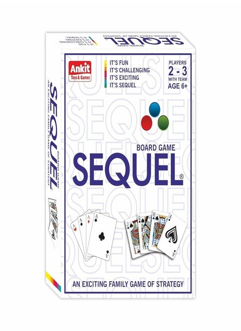 Sequel Board Game Series Card Game with Folding Board