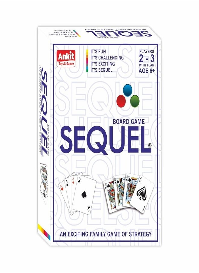 Sequel Board Game Series Card Game with Folding Board