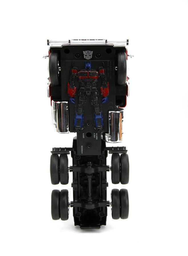 Jada Transformers Rise of The Beast 1:24 Optimus Prime w/Robot On Chassis Die-Cast Car, Toys for Kids and Adults - Image 3