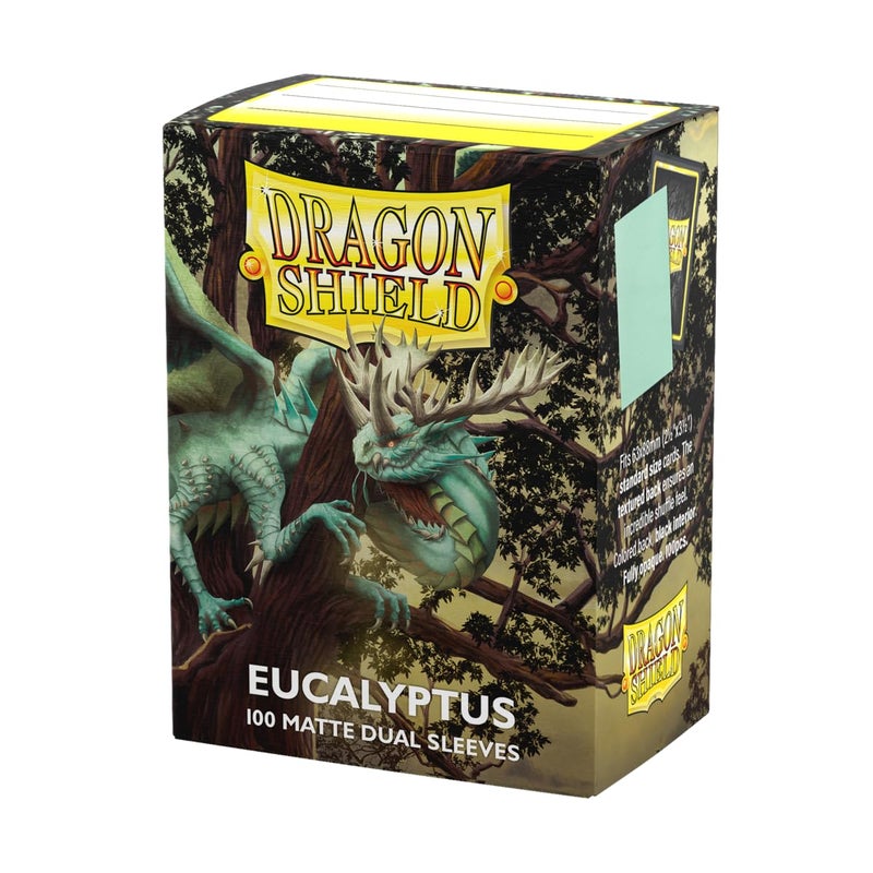 Dragon Shield | Matte Dual Standard Size Card Sleeves | 100 CT - Smooth & Tough Premium TCG Sleeves - Compatible with Pokemon, Flesh & Blood, One Piece & Magic the Gathering | Eucalyptus - Image 1