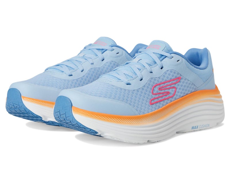 Skechers Women's Max Cushioning Endeavour Canova Sneaker, Blue/Orange, 9.5 - Image 2
