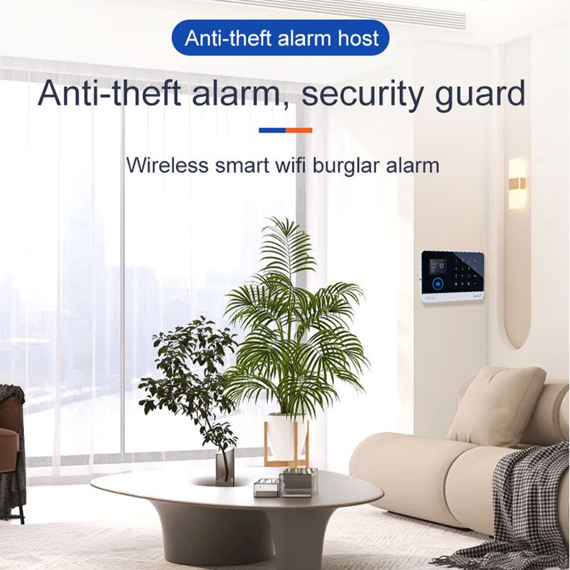 2G/4G WiFi Wireless Home Alarm System TY APP 2.4-inch TFT Color Screen Rechargeable  Alarm Panel SOS Anti-Theft Alarm Host Wireless Alarm System Real-Time Monitoring for Home Security - Image 2