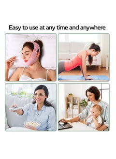 KHAJUL Reusable V Line Mask Facial Slimming Strap - Double Chin Reducer - Chin Up Mask Face Lifting Belt  - Image 5