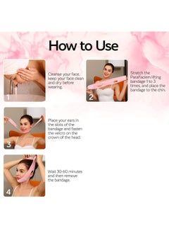 KHAJUL Reusable V Line Mask Facial Slimming Strap - Double Chin Reducer - Chin Up Mask Face Lifting Belt  - Image 2