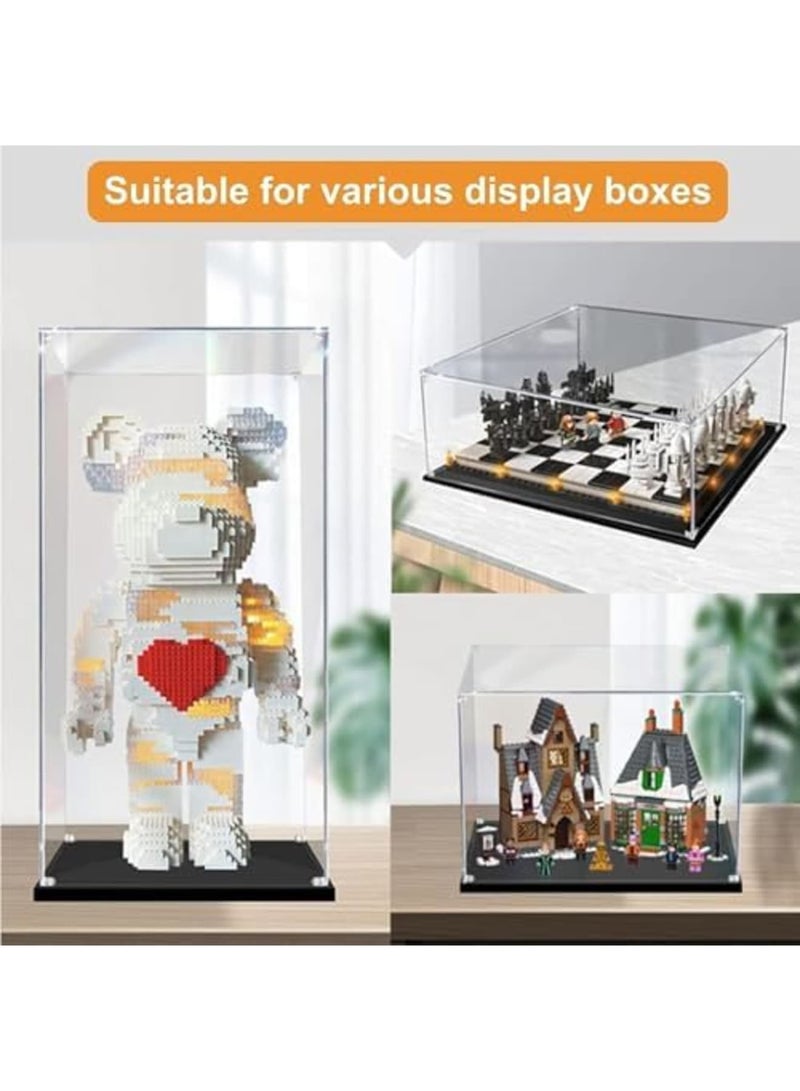 SYOSI Clear Acrylic Corner Brackets – 3-Hole Right Angle Joint & L-Shape Corner Braces, 90° Support Shelf Brackets for DIY Display Boxes, Craft Projects (20PCS,Transparent) - Image 2