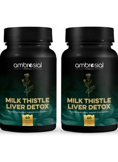 Milk Thistle Liver Detox Silymarin Milk Thistle Capsules With Dandelion Root And Other Natural Herbs High Strength Herbal Antioxidant Complex For Liver Support 120 Vegan Capsules