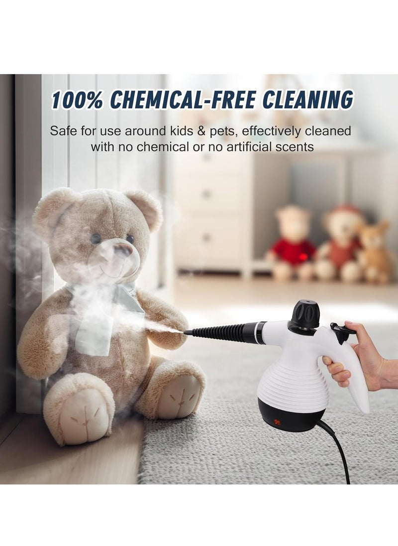 Denx High Pressure Steam Cleaner, Portable Mini Steam Cleaner For Home Kitchen Multifunction High Temperature Pressure With 9Pcs Accessories For Kitchen Sofa Bathroom Car Window | 1200W | 350Ml | Dx2596 - Image 5