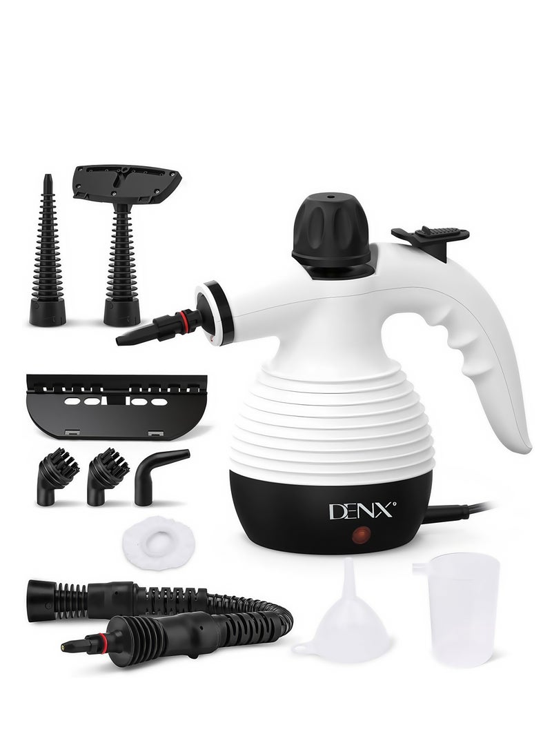 Denx High Pressure Steam Cleaner, Portable Mini Steam Cleaner For Home Kitchen Multifunction High Temperature Pressure With 9Pcs Accessories For Kitchen Sofa Bathroom Car Window | 1200W | 350Ml | Dx2596 - Image 1