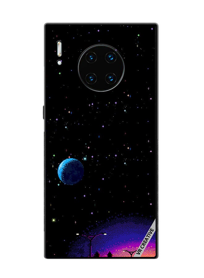 VR CREATIVE Protective Case Cover For Huawei Mate 30 Pro 8-Bit Pixel Galaxy Design Multicolour - Image 1