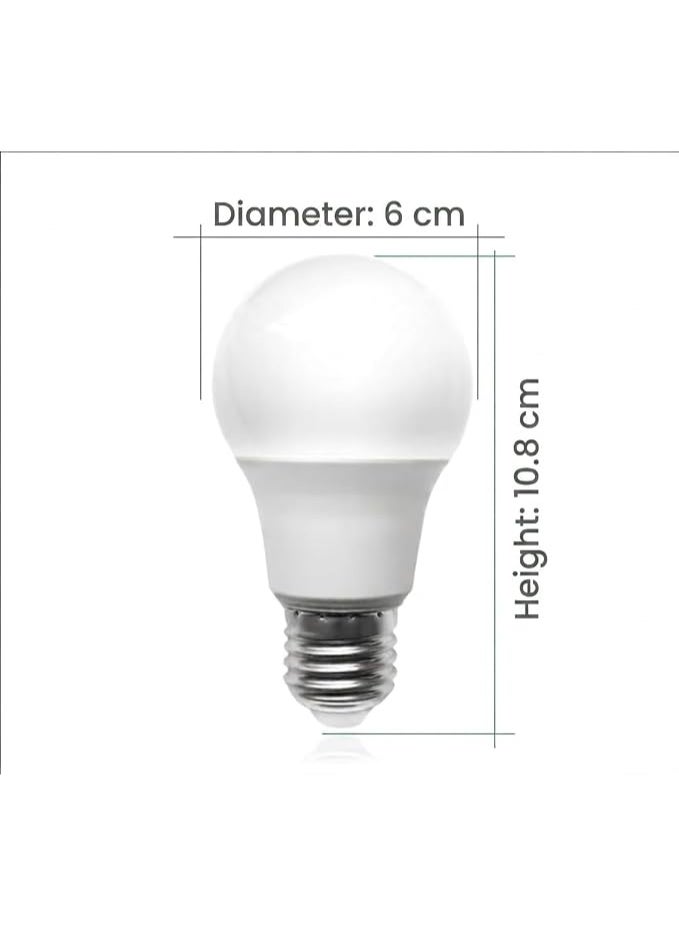 LED Grow Light Bulb 9W E27 Base, Full Spectrum, Pack of 2, Energy Saving, for Indoor Plants, Seedlings and Small Trees, 6 cm Diameter, 10.8 cm Height - Image 2