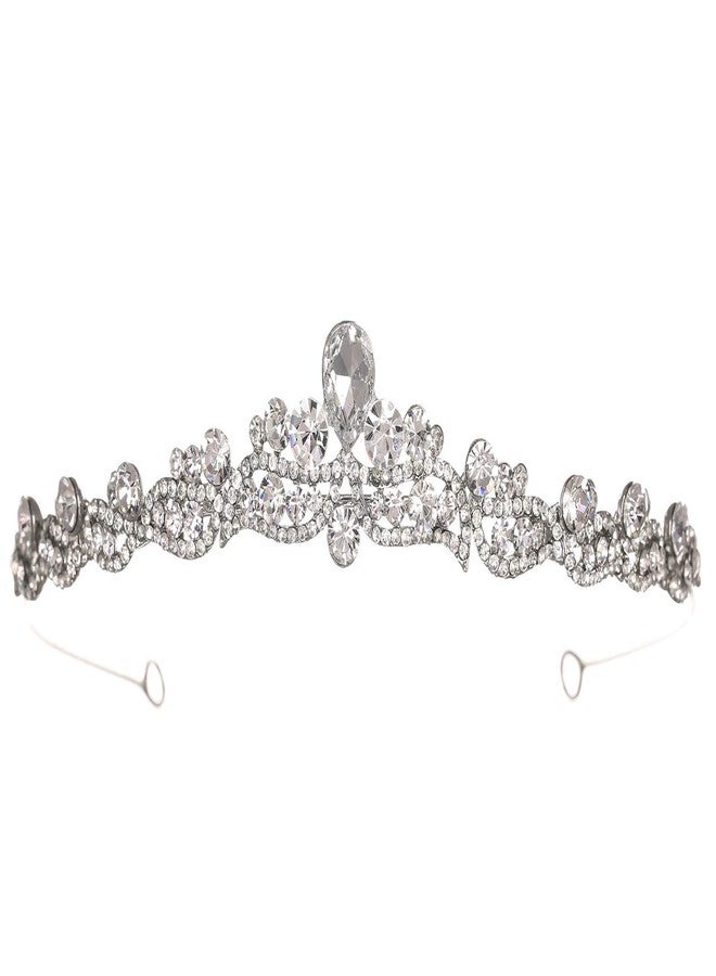 SAMKY Elegant Flower Princess Rhinestone Crystal Bridal Tiara Crown T1039 - Image 1