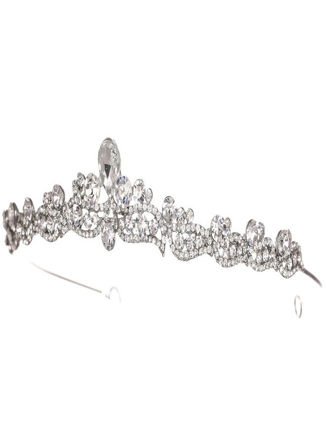 SAMKY Elegant Flower Princess Rhinestone Crystal Bridal Tiara Crown T1039 - Image 2