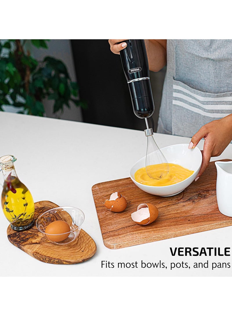 TOTAL 5-in-1 Cordless Rechargeable Immersion Hand Blender – Multi-Function Stick Mixer with Attachments for Blending, Whisking & Chopping - Image 3