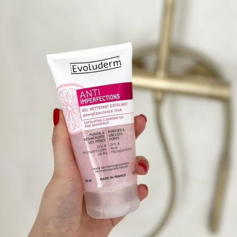 Evoluderm Anti Imperfection Exfoliating Face Cleansing Gel Deeply Cleanses and Purifies the Skin 150 ml - Image 3