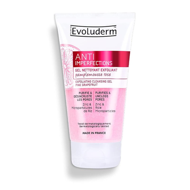 Evoluderm Anti Imperfection Exfoliating Face Cleansing Gel Deeply Cleanses and Purifies the Skin 150 ml - Image 1