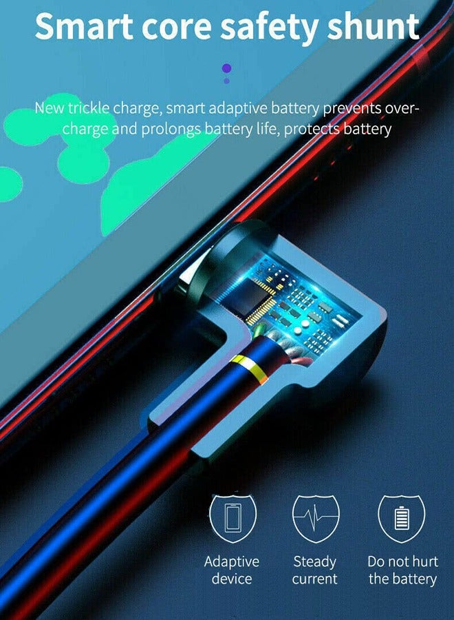 90 Degree USB C Charger Cable, 5A USB to Type C Charger 3.1 Fast Charger Charging Cable, Right Angle Data Sync Cable Compatible with Samsung Galaxy A9 A8 and All C Type Devices (Black, 2M) - Image 4