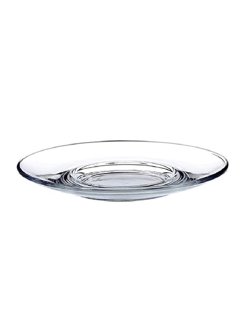 Pasabahce 6-Piece Heybeli Tea Plate 12.6 cm Clear - Image 2