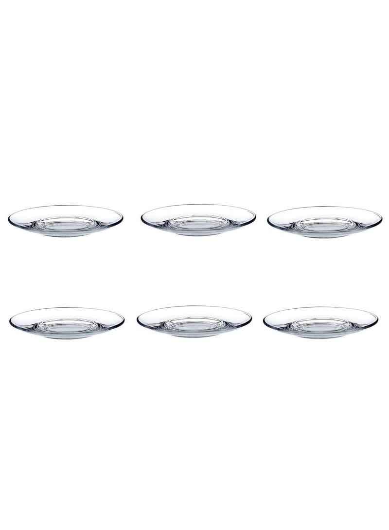 Pasabahce 6-Piece Heybeli Tea Plate 12.6 cm Clear - Image 5