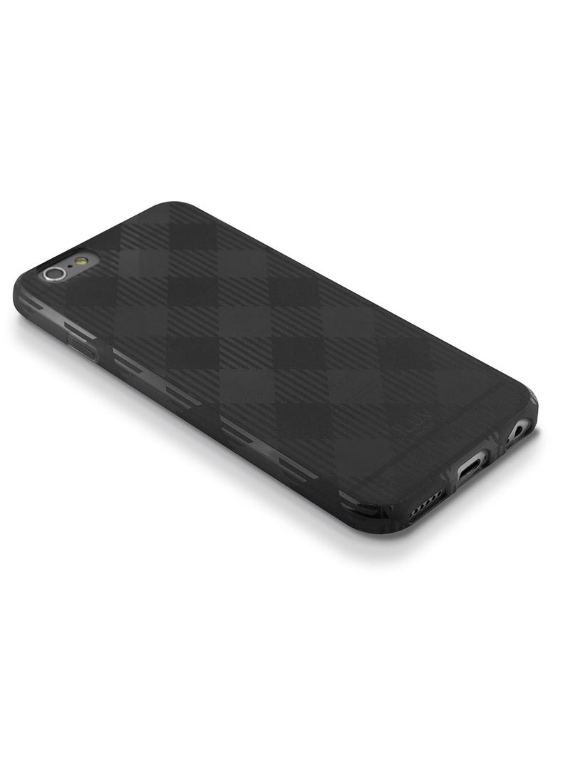 iLuv Gelato iPhone 6 Case Soft Flexible Lightweight Tpu Protective Case with Fashionable Checker Pattern - Black - Image 3