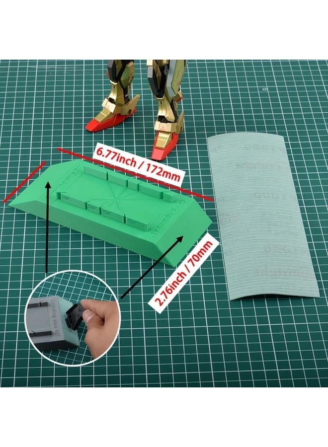 Angle Cutting Aid 30 45 60 90 Degree Precision Guide For Model Building Crafting Tool Style E With Free Sandpaper - Image 1