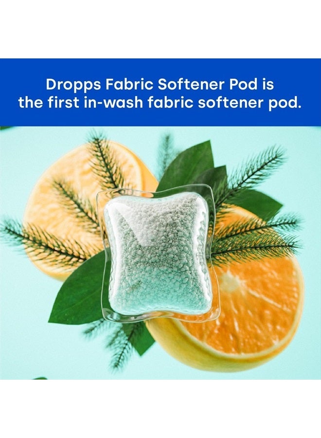 Dropps Fabric Softener Pods: Clean & Crisp | 64 Count | HE Compatible + All Washers | Cold Wash + All Temperatures | Softness + Freshness | Low Waste Packaging - Image 2