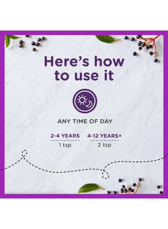 Zarbee's شراب زاربي للأطفال من البلسان، دعم يومي للمناعة مع فيتامين C والزنك، مكمل سائل للأطفال، نكهة توت طبيعية، 4 أونصات سائلة - Image 5