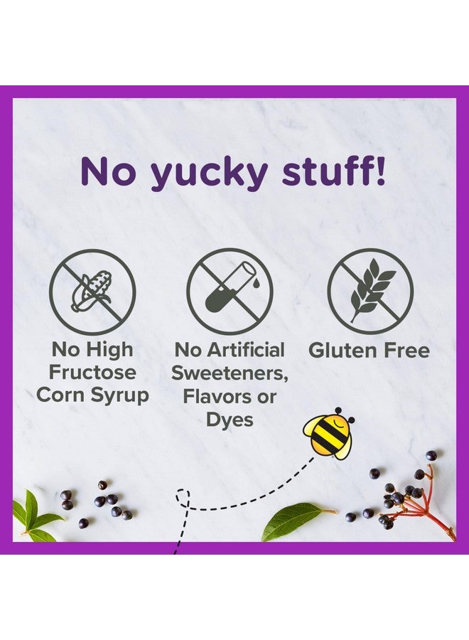 Zarbee's شراب زاربي للأطفال من البلسان، دعم يومي للمناعة مع فيتامين C والزنك، مكمل سائل للأطفال، نكهة توت طبيعية، 4 أونصات سائلة - Image 4