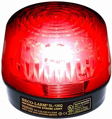 SECO-LARM SL-126Q/R Red Security Strobe Light - Image 1