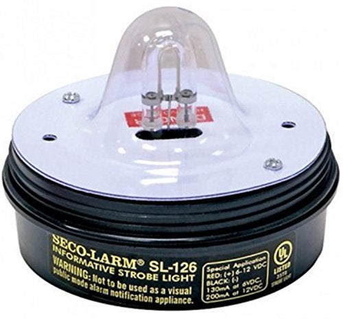 SECO-LARM SL-126Q/R Red Security Strobe Light - Image 2