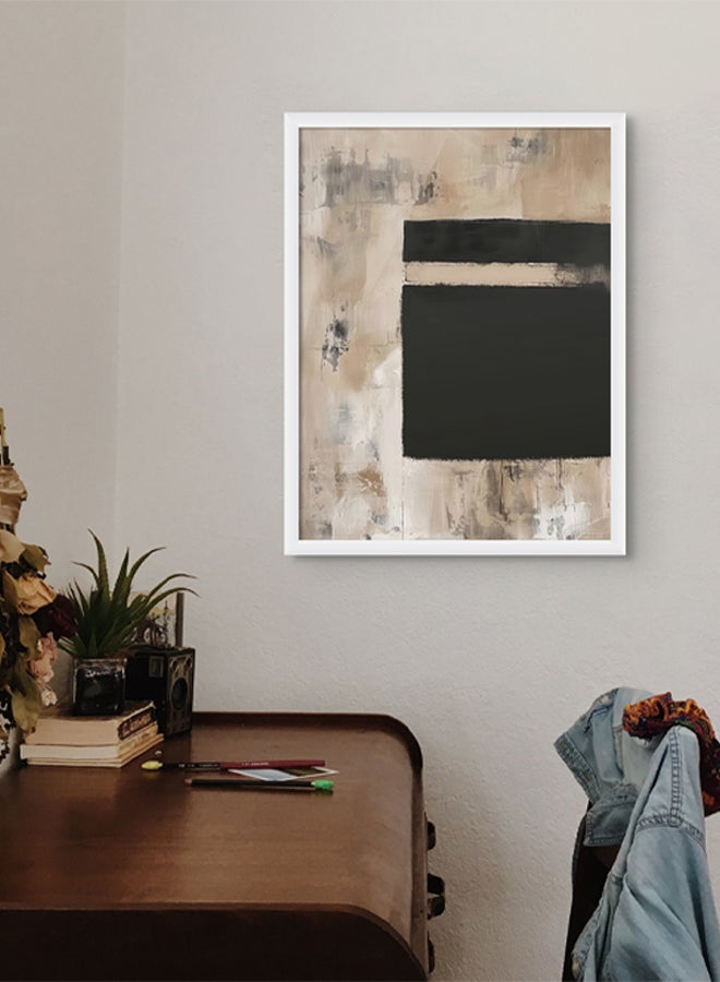 Art Decor Art Decor Abstract Islamic Wall Art of Ka'bah Minimal Kaa'bah Painting Framed Fine Art Wall Décor for Living Room Bedroom Dining Room Office Gifting - Image 2