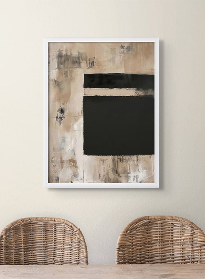 Art Decor Art Decor Abstract Islamic Wall Art of Ka'bah Minimal Kaa'bah Painting Framed Fine Art Wall Décor for Living Room Bedroom Dining Room Office Gifting - Image 3