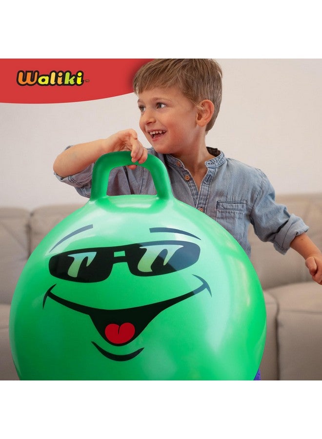 WALIKI Hop Ball Toy for Boys and Girls 3 4 5 and 6 Years old | 18” Green Hopper Jumping Therapy Ball for Kids | Outdoor Toys for Kids Who Love Hopping - Image 5