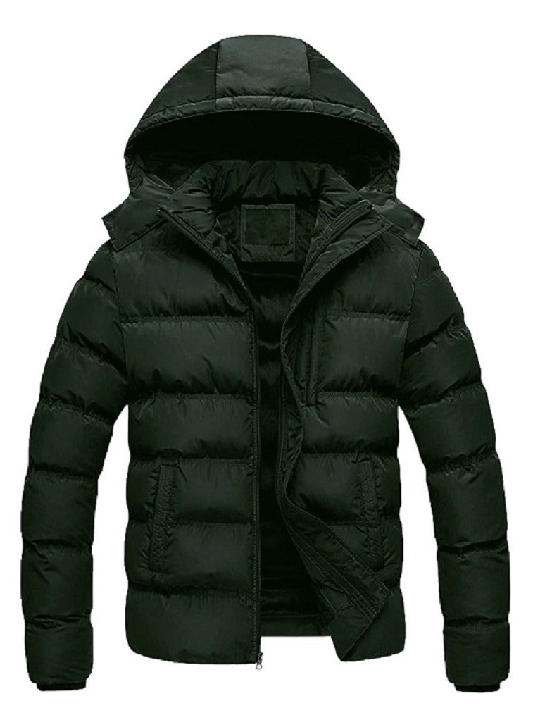 general Winter Puffer Zipped Jacket With Removable Hood - Image 1