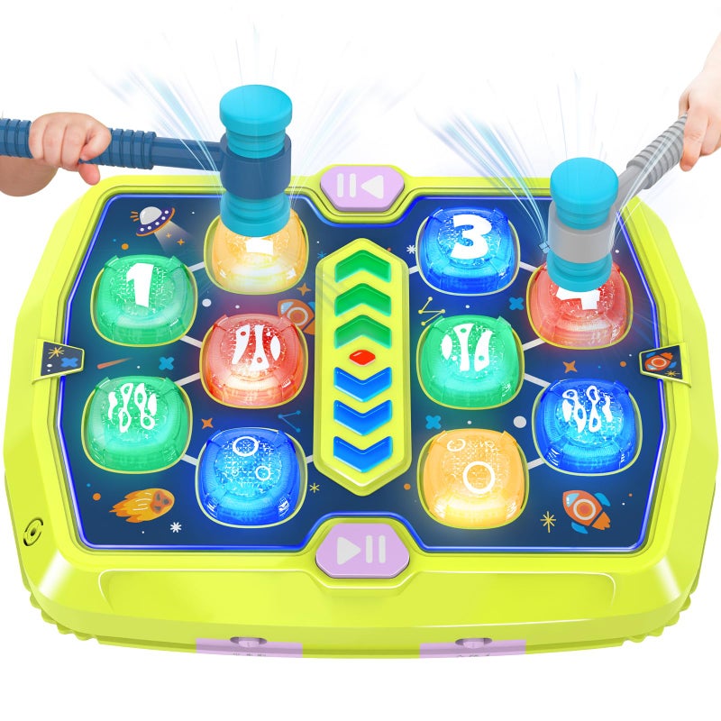 TooLion Toddlers Toys Age 38 Hammer Mole Game Toys for 3 4 5 6 7 Year Old Boys with 3 ModesInteractive Toddler Boy Girl Toys with 2 Hammers Sound  Light Birthday Xmas Gift for 310 Year Old Boys Girls - Image 3