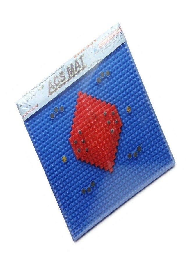 ACS MAT Acupressure Reflexology Magnetic Pyramidal Therapy Foot Mat with Hand Roller Pain Relief (Multicolor - Image 2